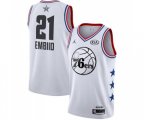 Philadelphia 76ers #21 Joel Embiid Swingman White 2019 All-Star Game Basketball Jersey