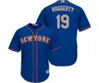New York Mets Sam Haggerty Replica Royal Blue Alternate Road Cool Base Baseball Player Jersey