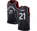 Toronto Raptors #21 Matt Thomas Swingman Black Basketball Jersey Statement Edition