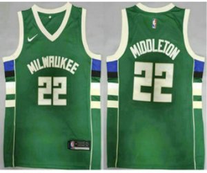Milwaukee Bucks #20 Khris Middleton Green 2021 Nike Swingman Stitched Jersey
