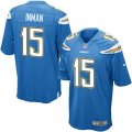Los Angeles Chargers #15 Dontrelle Inman Game Electric Blue Alternate NFL Jersey