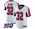 Atlanta Falcons #32 Qadree Ollison White Vapor Untouchable Limited Player 100th Season Football Jersey