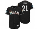 Miami Marlins #21 Christian Yelich 2017 Spring Training Flex Base Authentic Collection Stitched Baseball Jersey