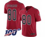 Atlanta Falcons #80 Luke Stocker Limited Red Rush Vapor Untouchable 100th Season Football Jersey