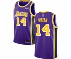 Los Angeles Lakers #14 Danny Green Swingman Purple Basketball Jersey - Statement Edition