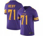 Minnesota Vikings #71 Riley Reiff Limited Purple Rush Vapor Untouchable Football Jersey