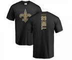 New Orleans Saints #89 Josh Hill Black Backer T-Shirt