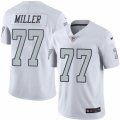 Oakland Raiders #77 Kolton Miller Limited White Rush Vapor Untouchable NFL Jersey