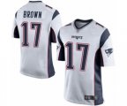 New England Patriots #17 Antonio Brown Game White Football Jersey