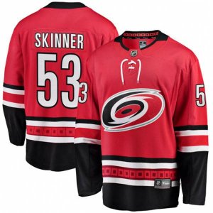 Carolina Hurricanes #53 Jeff Skinner Fanatics Branded Red Home Breakaway NHL Jersey