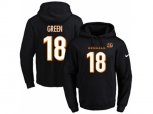 Cincinnati Bengals #18 A.J. Green Black Name & Number Pullover NFL Hoodie