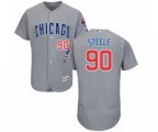 Chicago Cubs Justin Steele Grey Road Flex Base Authentic Collection Baseball Player Jersey