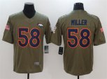 Denver Broncos #58 Von Miller Olive Salute To Service Limited Jersey