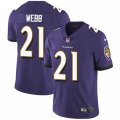 Baltimore Ravens #21 Lardarius Webb Purple Team Color Vapor Untouchable Limited Player NFL Jersey