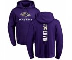 Baltimore Ravens #39 Tyler Ervin Purple Backer Pullover Hoodie