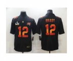 Tampa Bay Buccaneers #12 Tom Brady Black Fashion Super Bowl LV Jersey