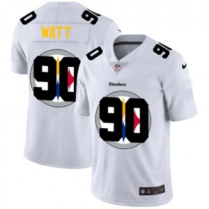 Pittsburgh Steelers #90 T. J. Watt White Nike White Shadow Edition Limited Jersey