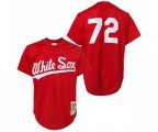 1990 Chicago White Sox #72 Carlton Fisk Replica Red Throwback Baseball Jersey