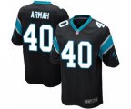 Carolina Panthers #40 Alex Armah Game Black Team Color Football Jersey