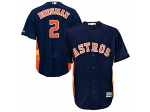 Houston Astros #2 Alex Bregman Replica Navy Blue Alternate Cool Base MLB Jersey