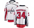 Washington Capitals #34 Jonas Siegenthaler Fanatics Branded White Away Breakaway NHL Jersey