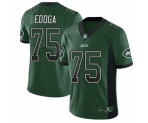 New York Jets #75 Chuma Edoga Limited Green Rush Drift Fashion Football Jersey