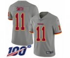 Washington Redskins #11 Alex Smith Limited Gray Inverted Legend 100th Season Football Jersey