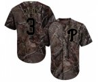 Philadelphia Phillies #3 Chuck Klein Authentic Camo Realtree Collection Flex Base Baseball Jersey