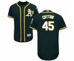 Oakland Athletics Jharel Cotton Green Alternate Flex Base Authentic Collection Baseball Player Jersey