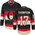 Ottawa Senators #17 Nate Thompson Authentic Black Third NHL Jersey