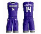 Sacramento Kings #14 Oscar Robertson Swingman Purple Basketball Suit Jersey - Icon Edition
