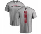 Atlanta Falcons #63 Chris Lindstrom Ash Backer T-Shirt