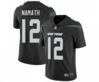 New York Jets #12 Joe Namath Black Alternate Vapor Untouchable Limited Player Football Jersey