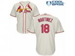 St. Louis Cardinals #18 Carlos Martinez Authentic Cream Alternate Cool Base MLB Jersey