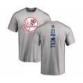 New York Yankees #21 Paul O'Neill Ash Backer T-Shirt