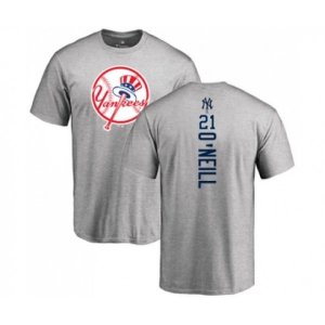 New York Yankees #21 Paul O\'Neill Ash Backer T-Shirt
