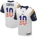 Los Angeles Rams #10 Pharoh Cooper Elite White Road USA Flag Fashion NFL Jersey