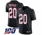 Atlanta Falcons #20 Kendall Sheffield Black Alternate Vapor Untouchable Limited Player 100th Season Football Jersey