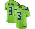 Seattle Seahawks #3 Russell Wilson Limited Green Rush Vapor Untouchable Football Jersey