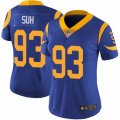 Los Angeles Rams #93 Ndamukong Suh Gray Static Vapor Untouchable Limited NFL Jersey