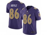 Baltimore Ravens #86 Nick Boyle Limited Purple Rush NFL Jersey