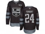 Los Angeles Kings #24 Derek Forbort Black 1917-2017 100th Anniversary Stitched NHL Jersey