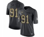 Green Bay Packers #91 Preston Smith Limited Black 2016 Salute to Service Football Jersey