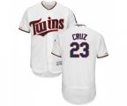 Minnesota Twins #23 Nelson Cruz White Home Flex Base Authentic Collection Baseball Jersey