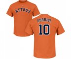 Houston Astros #10 Yuli Gurriel Orange Name & Number T-Shirt