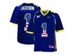 2016 US Flag Fashion Men's California Golden Bears DeSean Jackson #1 College Football Jersey - Navy Blue