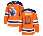 Edmonton Oilers #10 Esa Tikkanen Authentic Orange Drift Fashion NHL Jersey