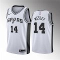 San Antonio Spurs #14 Blake Wesley White Association Edition Stitched Jersey