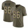 Chicago Bears #86 Zach Miller Limited Olive Camo Salute to Service NFL Jersey