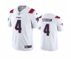New England Patriots #4 Jarrett Stidham White 2020 Vapor Limited Jersey